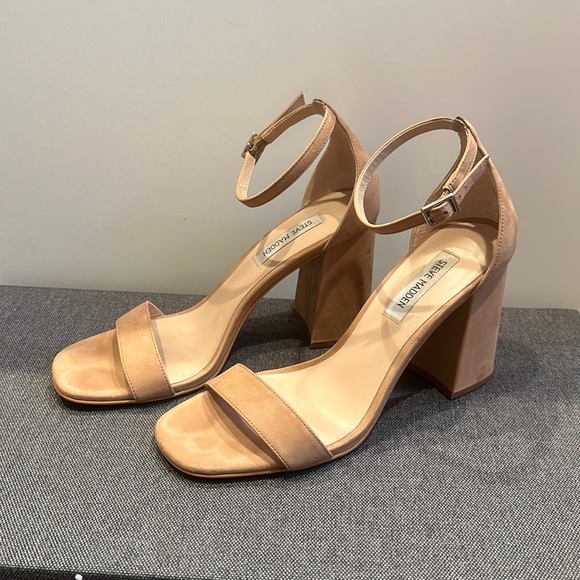 Steve Madden Shoes Steve Madden Nude Block Heels Poshmark